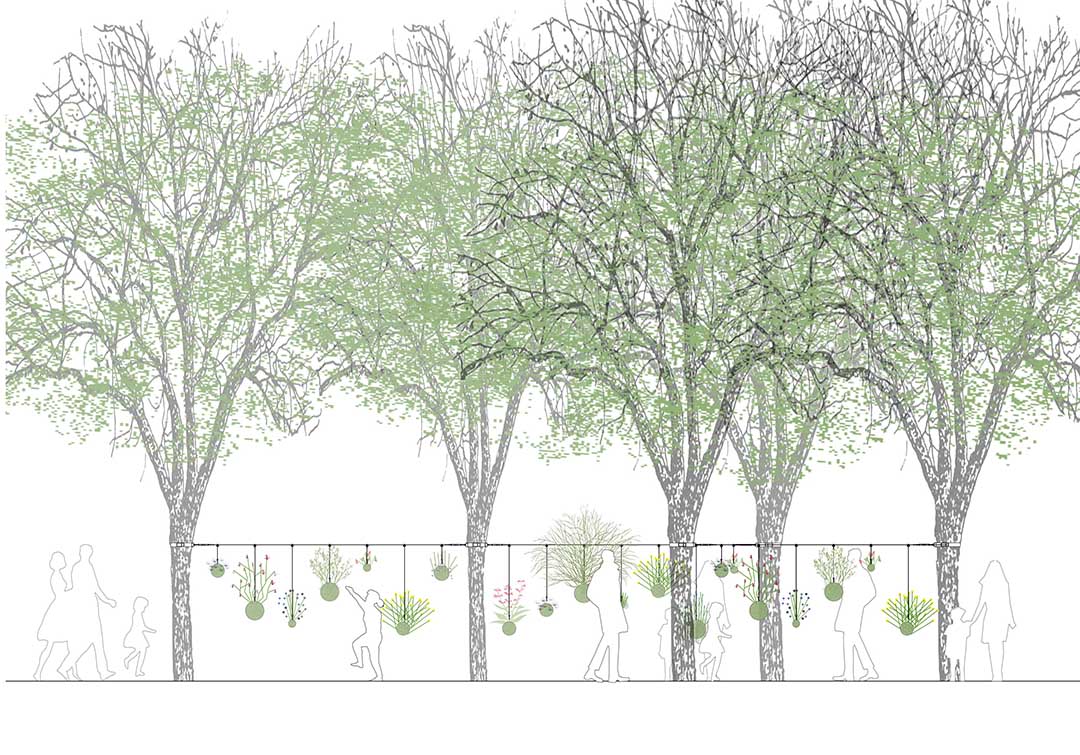 celine baumann_supended garden_024_1080 Suspended garden festival jardins du monde en mouvement l/Oblique cite international universitaire de Paris kokedamas maison du Japon celine baumann landscape architecture garden